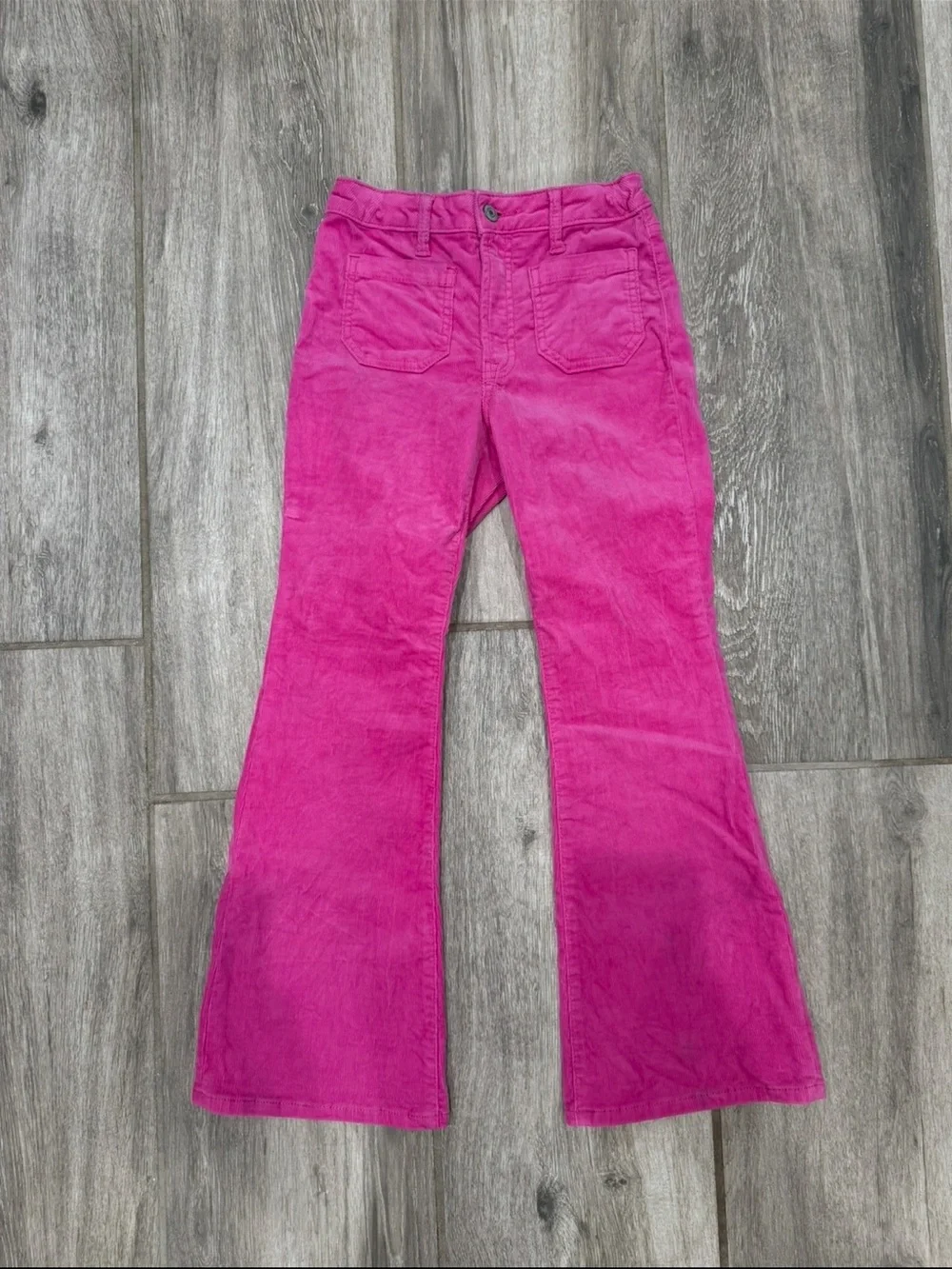 GAP Girls Hot Pink Corduroy Flare Jeans
